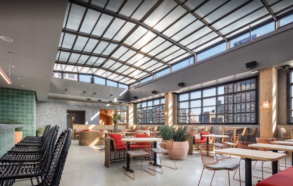 El Techo at Motto by Hilton Retractable Roof, Philadelphia, PA